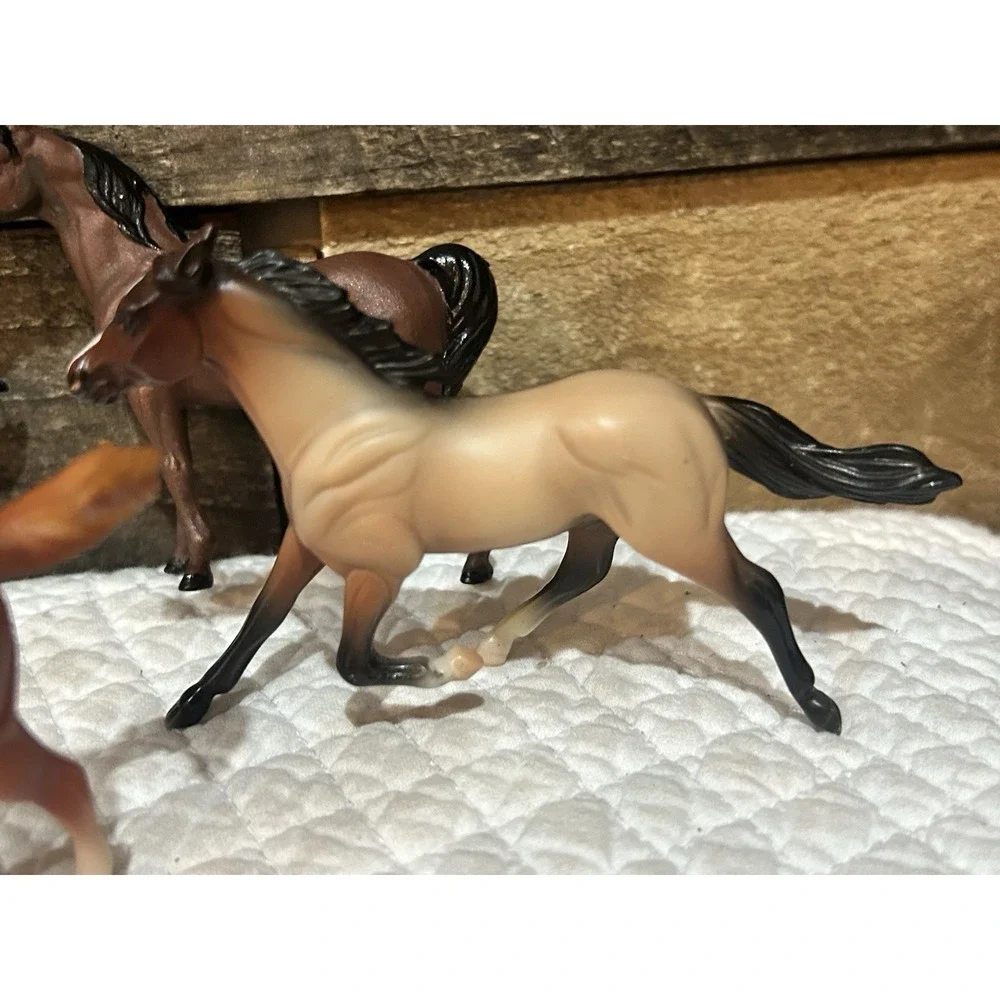 Vtg 5 Breyer Reeves Mini Small Horse Figurines 1970's Vintage Plastic 3
